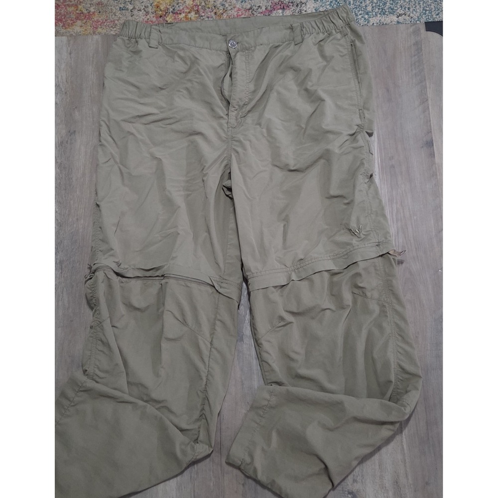 White Sierra Khaki Outdoor Hiking Pants With Zip Off Shorts Men XL